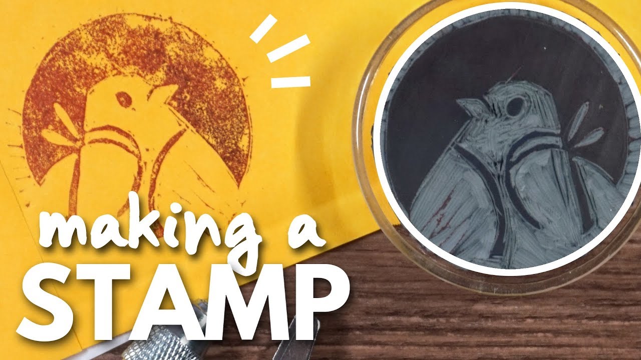 Carving my Own Stamp! // Backpack Bird (round two)