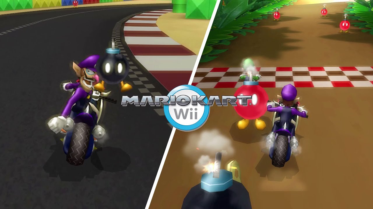BOB-OMBS! BOB-OMS  everywhere! One item for all MARIO KART WII Players ... always | 4k60
