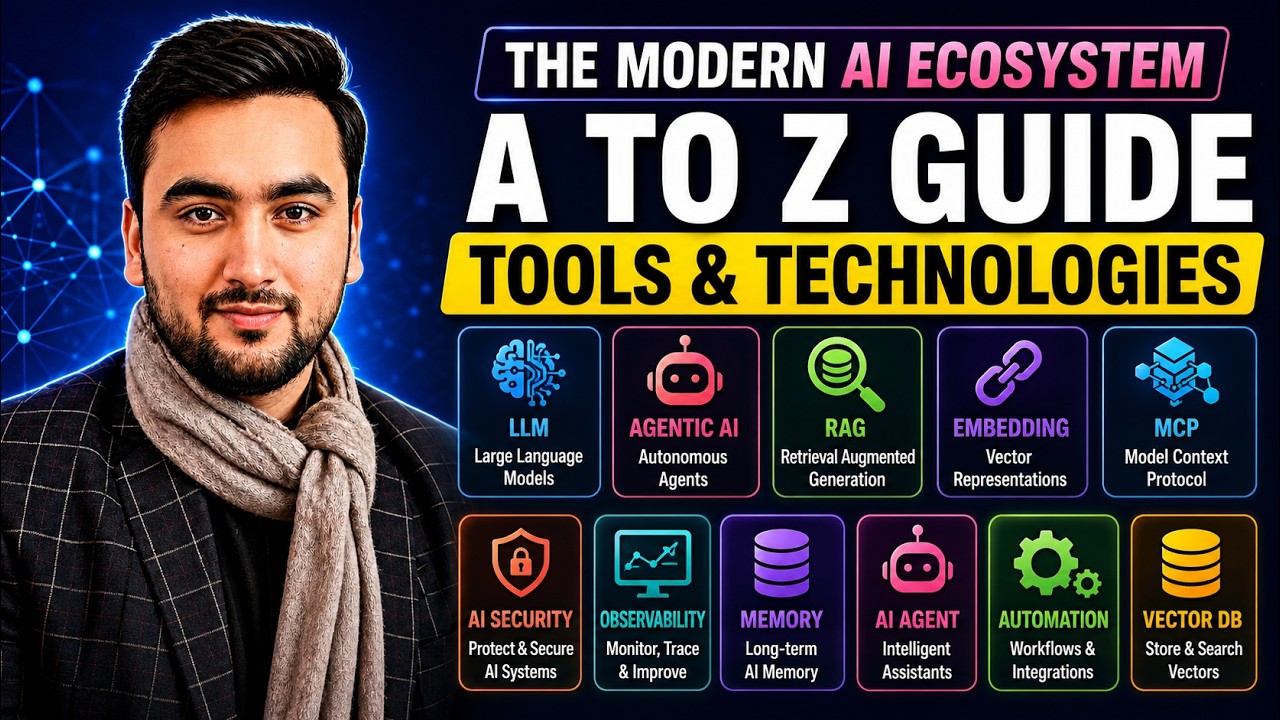 Master the Modern AI Ecosystem: Complete A-Z Guide (LLMs, RAG, Agents)