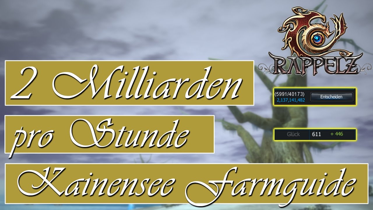 2 kkk pro Stunde in Rappelz machen! 🤑 // Kainensee Farmguide // 1000 + Luck - full Equipment Guide!