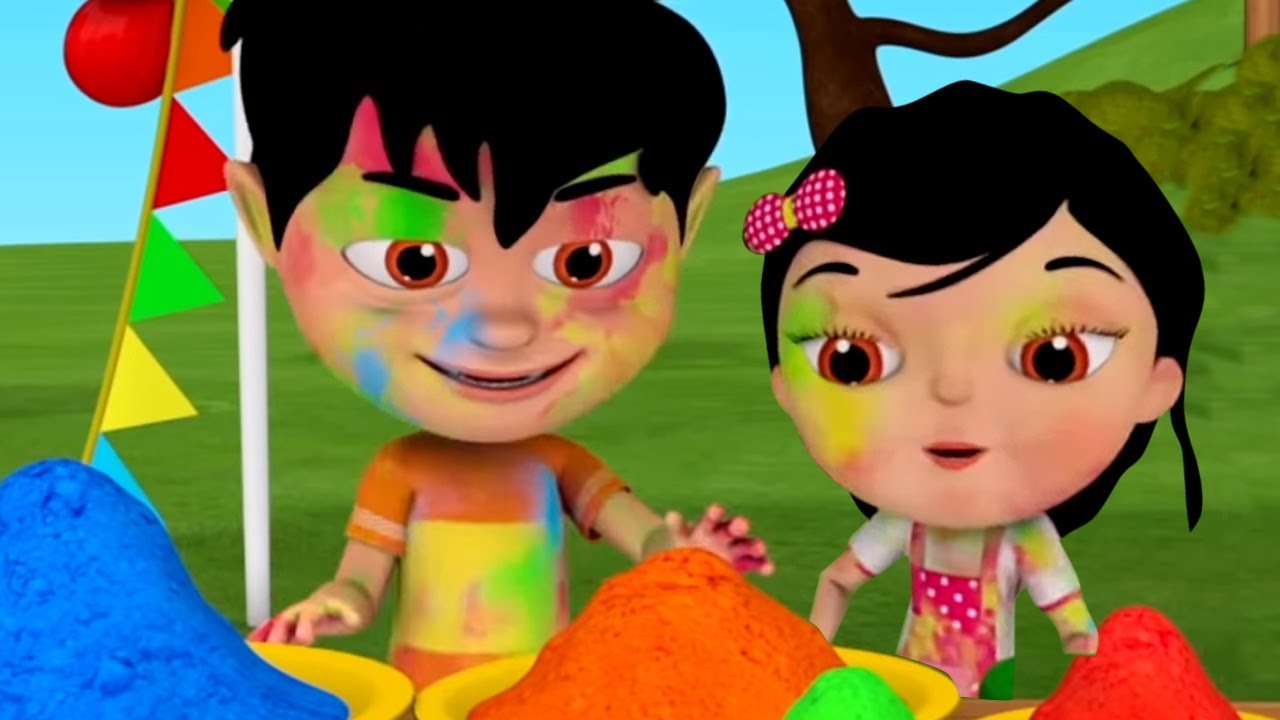 Holi Me Mach Gaya Dhamaal | Kids Rhymes