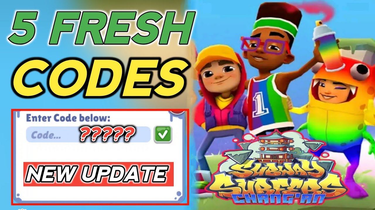 SUBWAY SURFERS CHANG'AN PROMO CODES 2021 - SUBWAY SURFERS UNLOCK CODES - SUBWAY SURFERS CODES