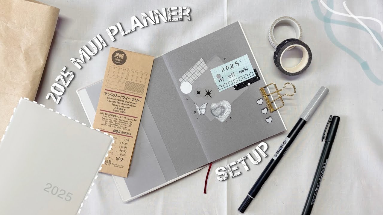 my 2025 Muji planner setup + review | mini muji haul