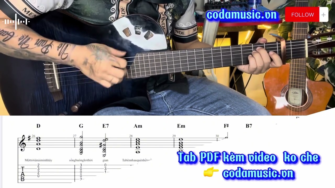 VỀ ĐÂY EM - TRỊNH NAM SƠN - GUITAR COVER KÈM TAB / Hải Cường Guitarist