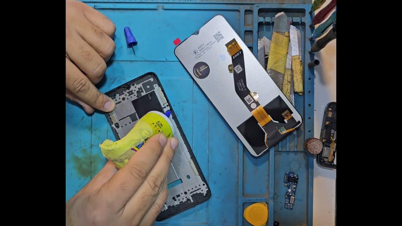 فتح وتركيب شاشة هاتف itel A50