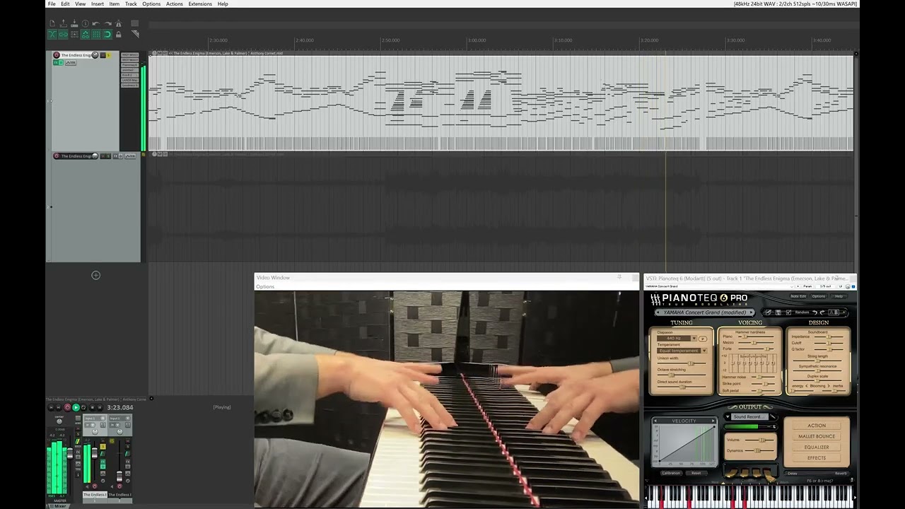 MIDI transcription of 