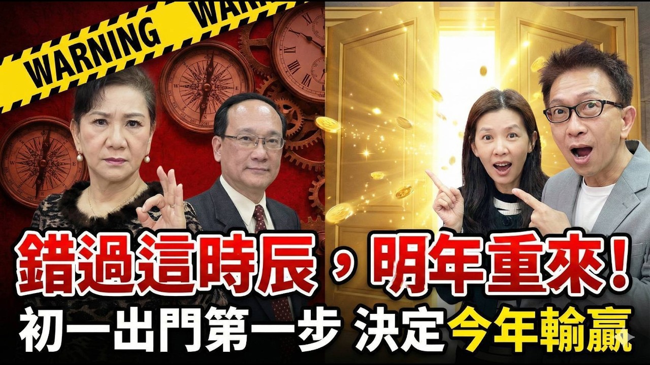 2026赤馬年大年初一：錯過這時辰，明年重來！你的「第一次出門」決定今年輸贏！求財往北vs求愛往南吉時攻略，加碼12大禁忌！