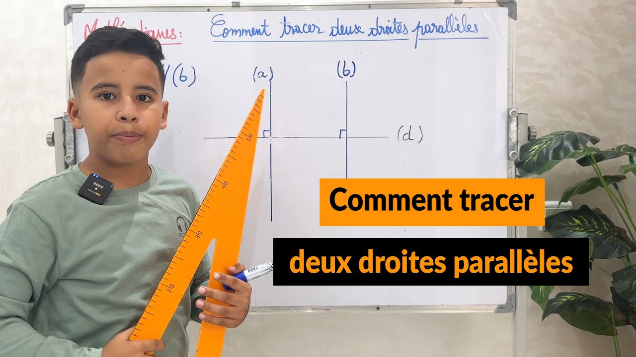 Comment tracer deux droites parall&egrave;les?