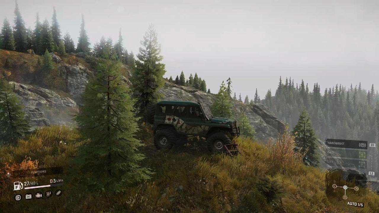 SnowRunner Gameplay Mountain climb PS5 4k
