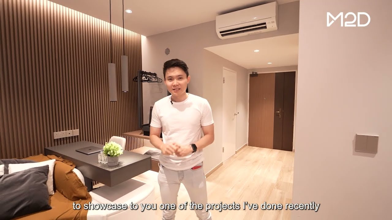 [Walk and Talk] 490 sqft 2ROOM HDB HOME TOUR IN SINGAPORE| M2D Interior Design