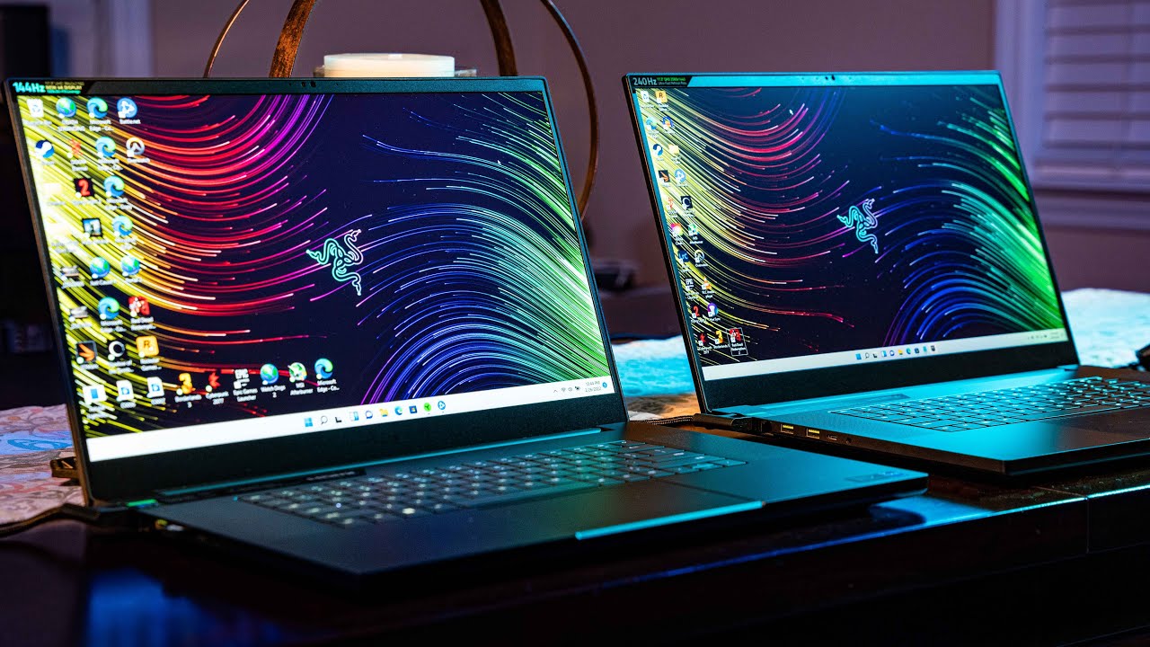 Razer Blade 17 (Early 2022) RTX 3080 Ti 4K 144hz vs QHD 240hz and full review with benchmarks