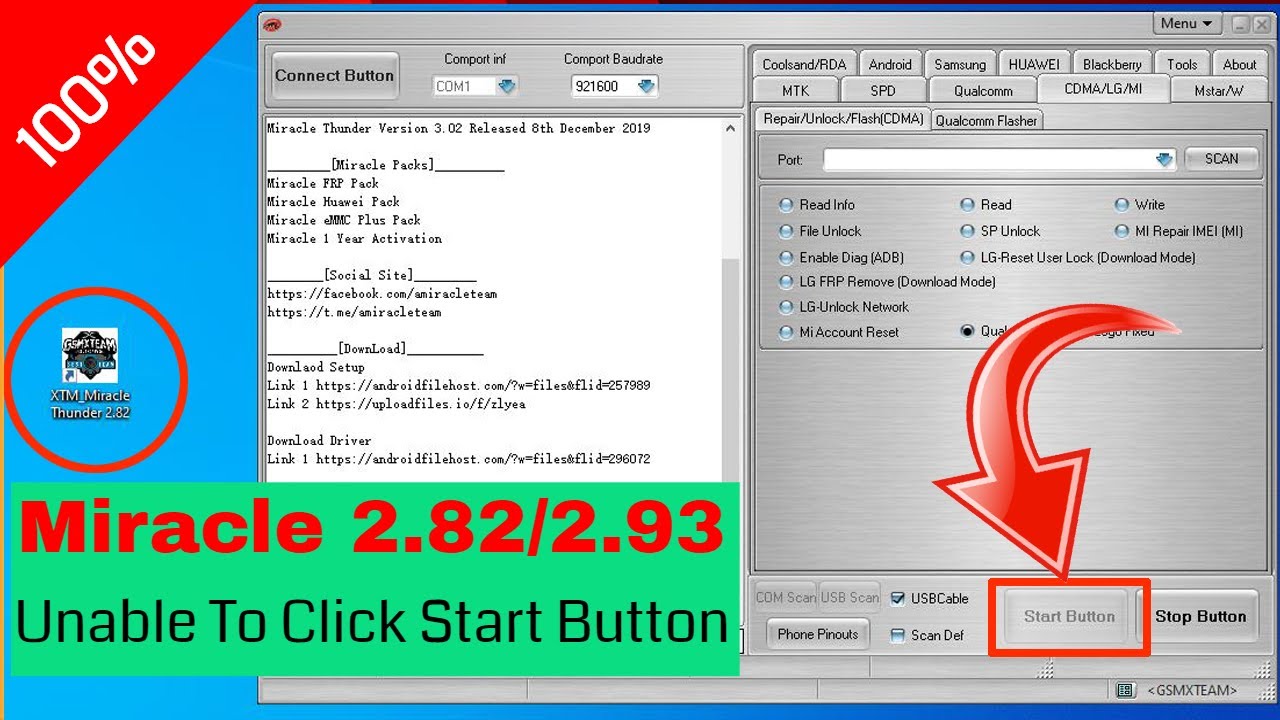 Miracle 2.82/2.93 Start Button Not Working Fix 10000% Working