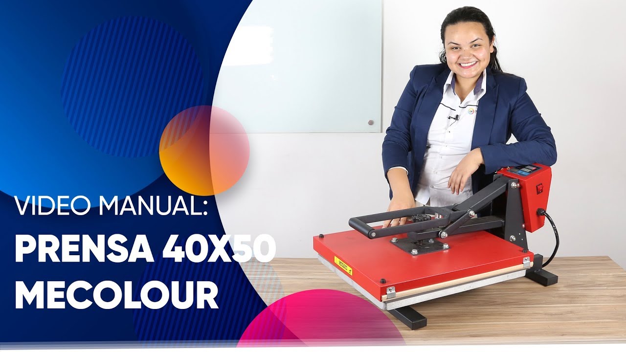Video Manual Prensa 40x50 Semiautomatica Premium Mecolour