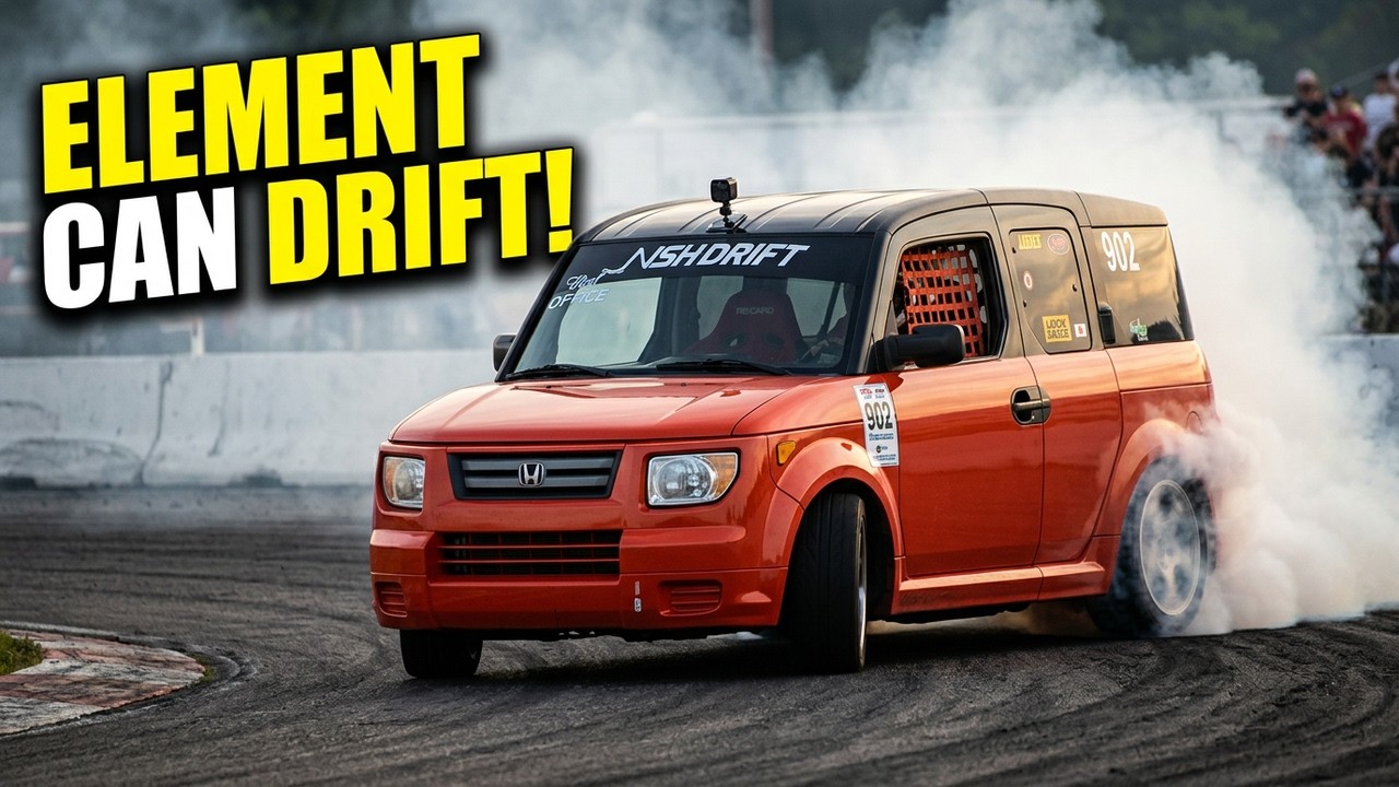 Drifting Honda Element at racewaypark Nopi Event 08