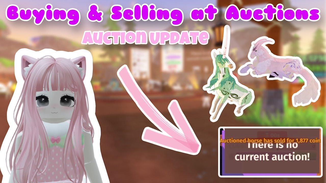 Buying GREEN unicorns and PINK gargoyles in Horse Life Roblox Auctions!🎀💚| Horse Life Roblox