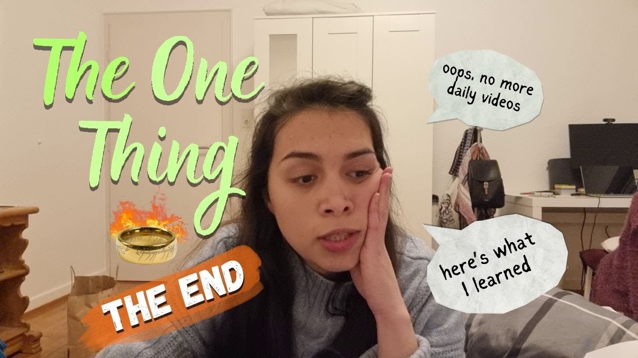 THE END? The One Thing challenge ~ back to writing routine + daily prompt | #TheOneThingChallenge