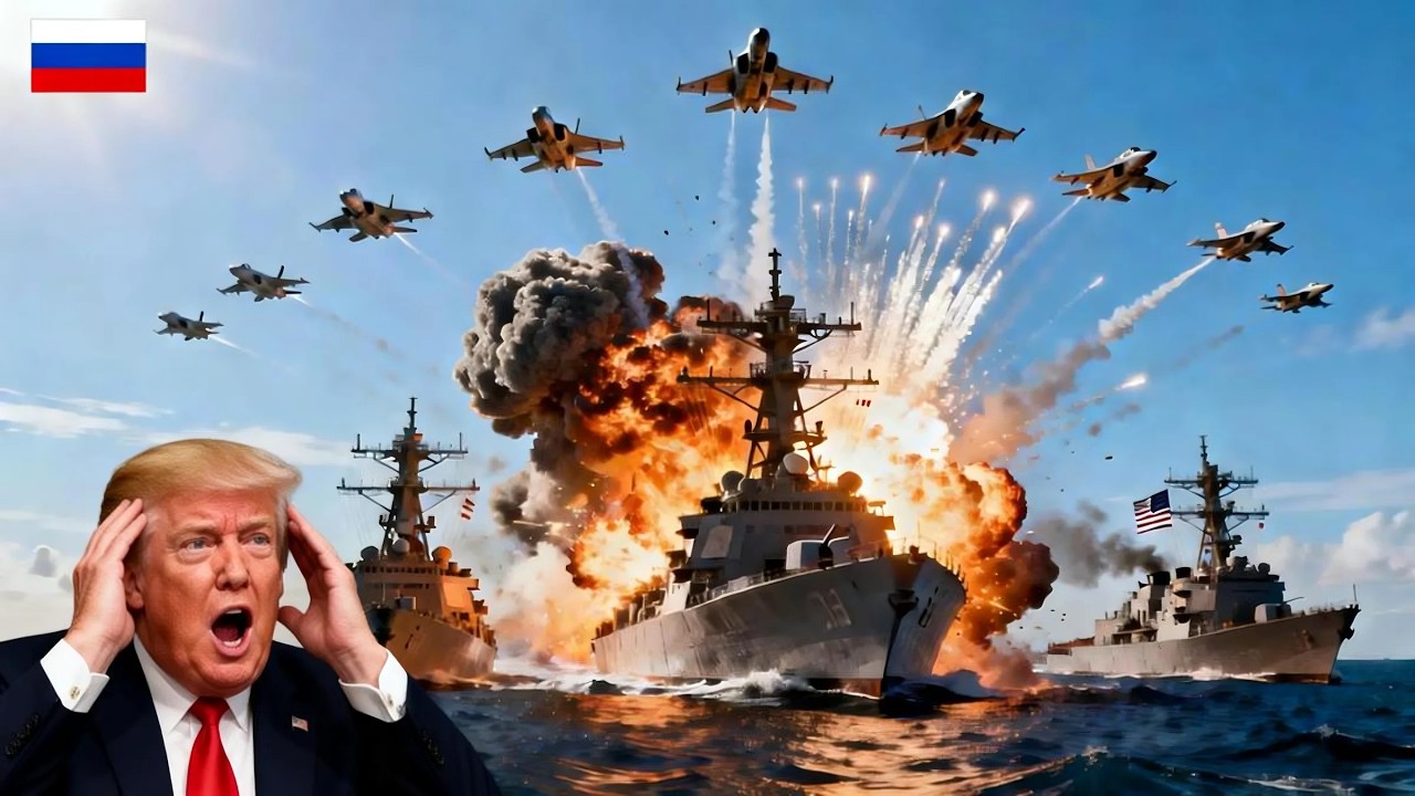 Сегодня! Десятки американских военных кораблей, направлявшихся в Украину, были уничтожены Россией в