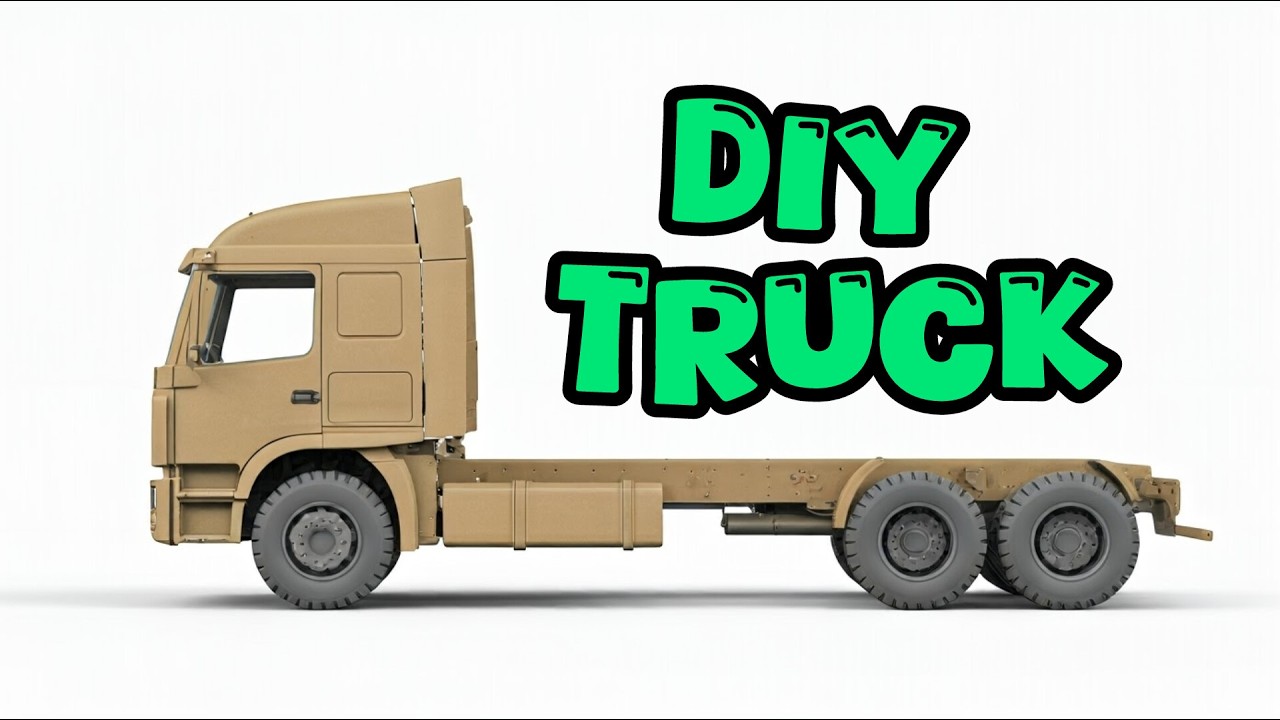 Diy a cardboard Truck #diy #craft @ytrsblaster