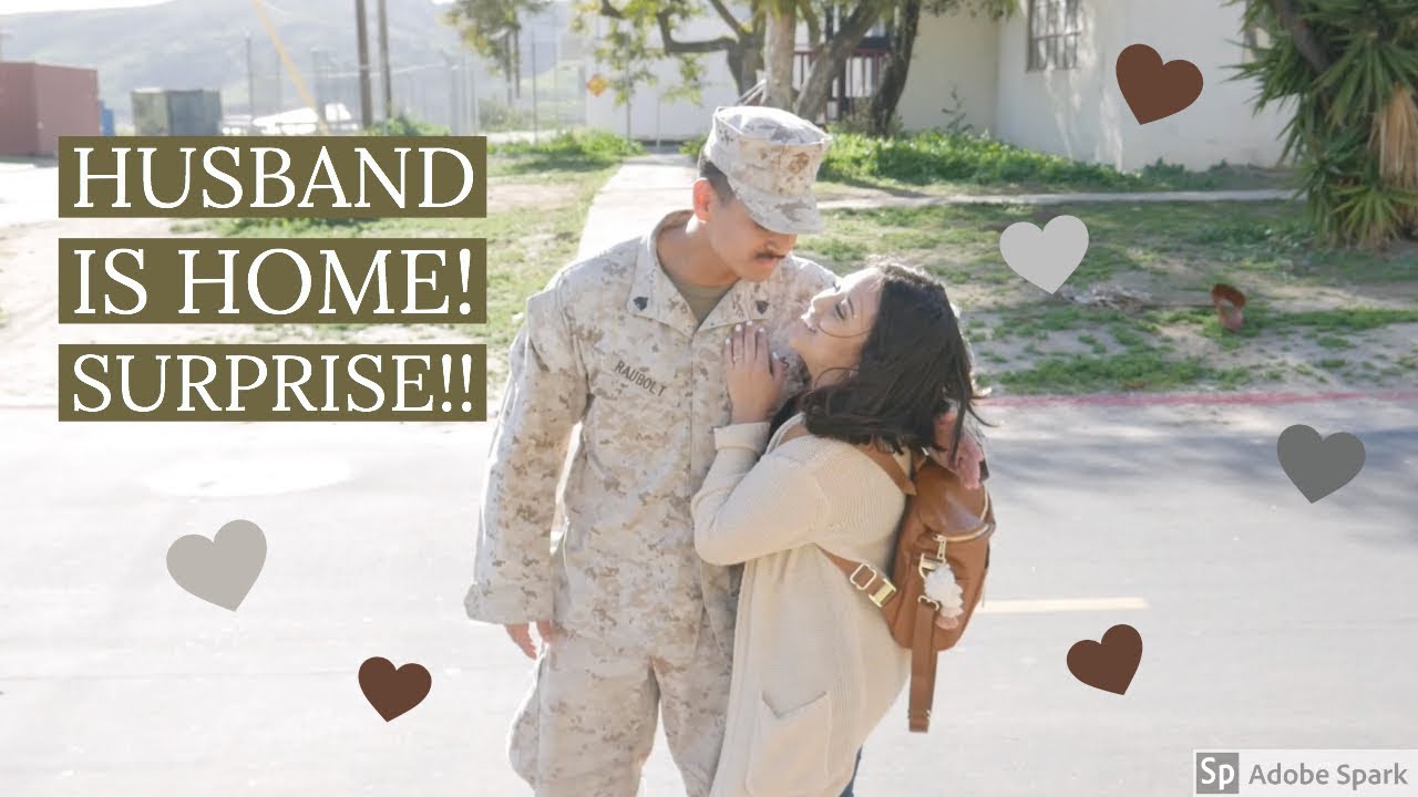 DEPLOYMENT OVER! (MILITARY HOMECOMING SURPRISE) *EMOTIONAL*