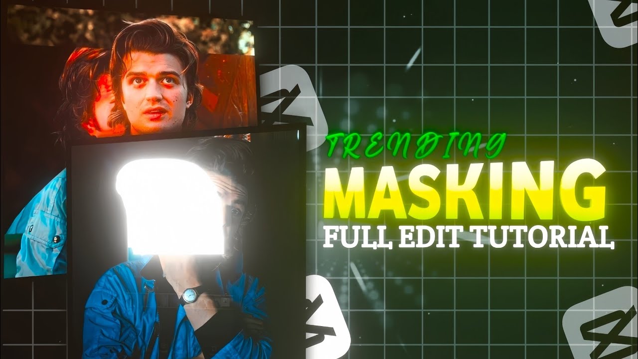 Instagram Trending Masking Editing Tutorial - Glow cutout | Viral Edit
