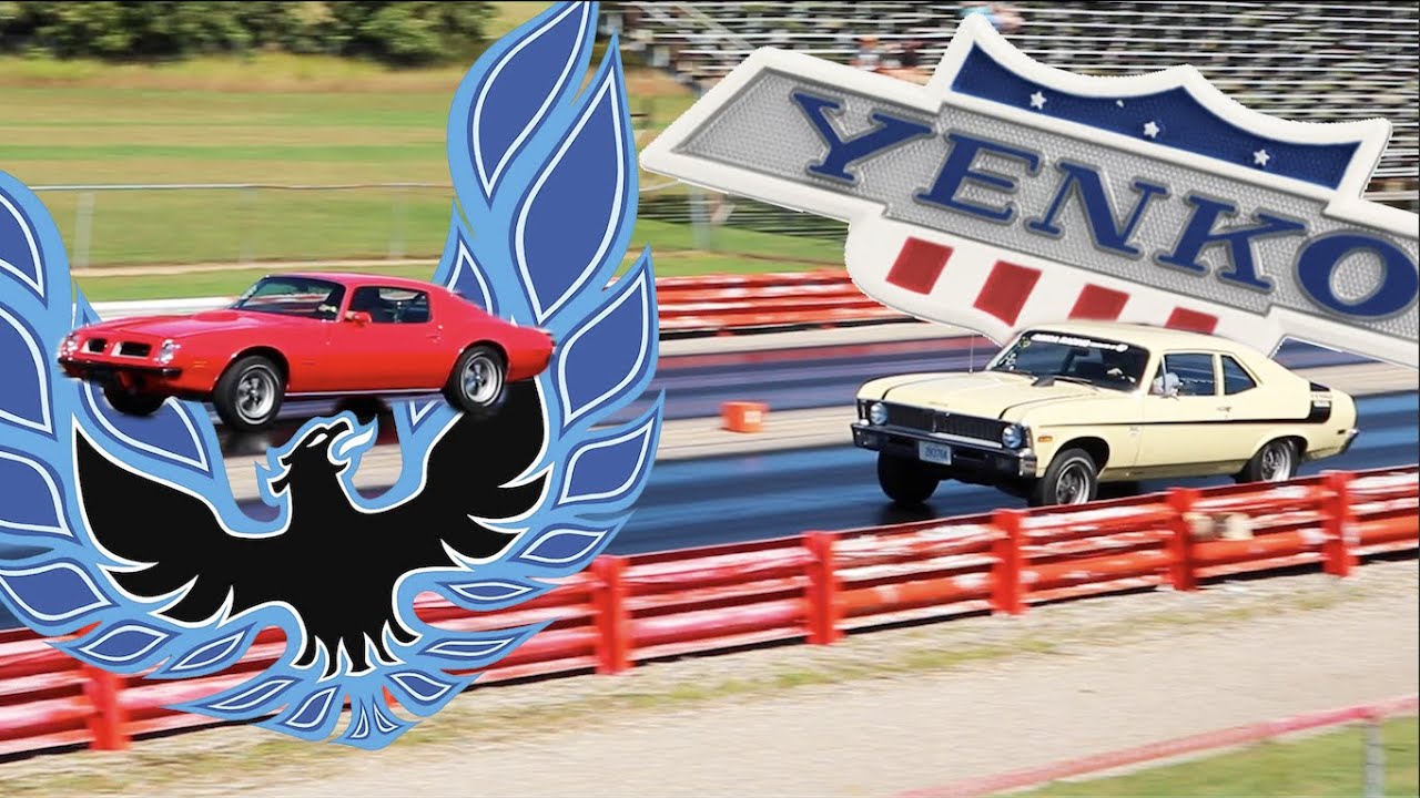 1970 Nova Yenko drag racing 1974 Firebird Formula PURE STOCK DRAG RACE - no commentary