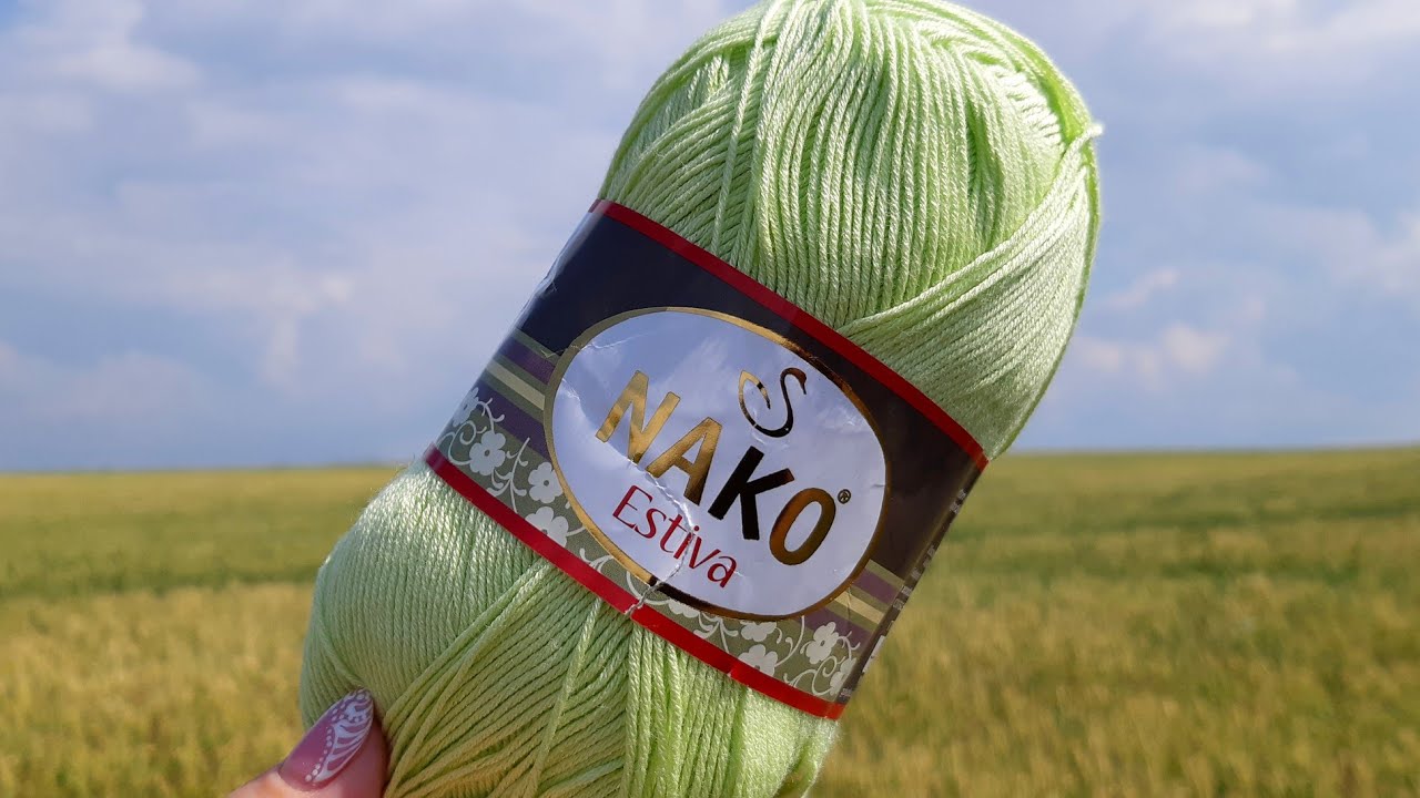#ВЯЗАНИЕ  Пряжа NAKO ESTIVA🧶 Мне  Понравилась!👍 #вязаниеручное #образцы #знакомствоспряжей