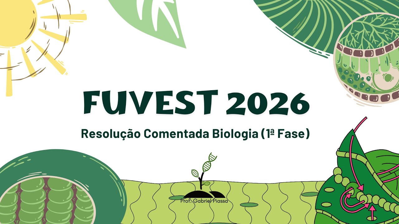 RESOLUÇÃO FUVEST 2026 BIOLOGIA (1ª FASE - V1)
