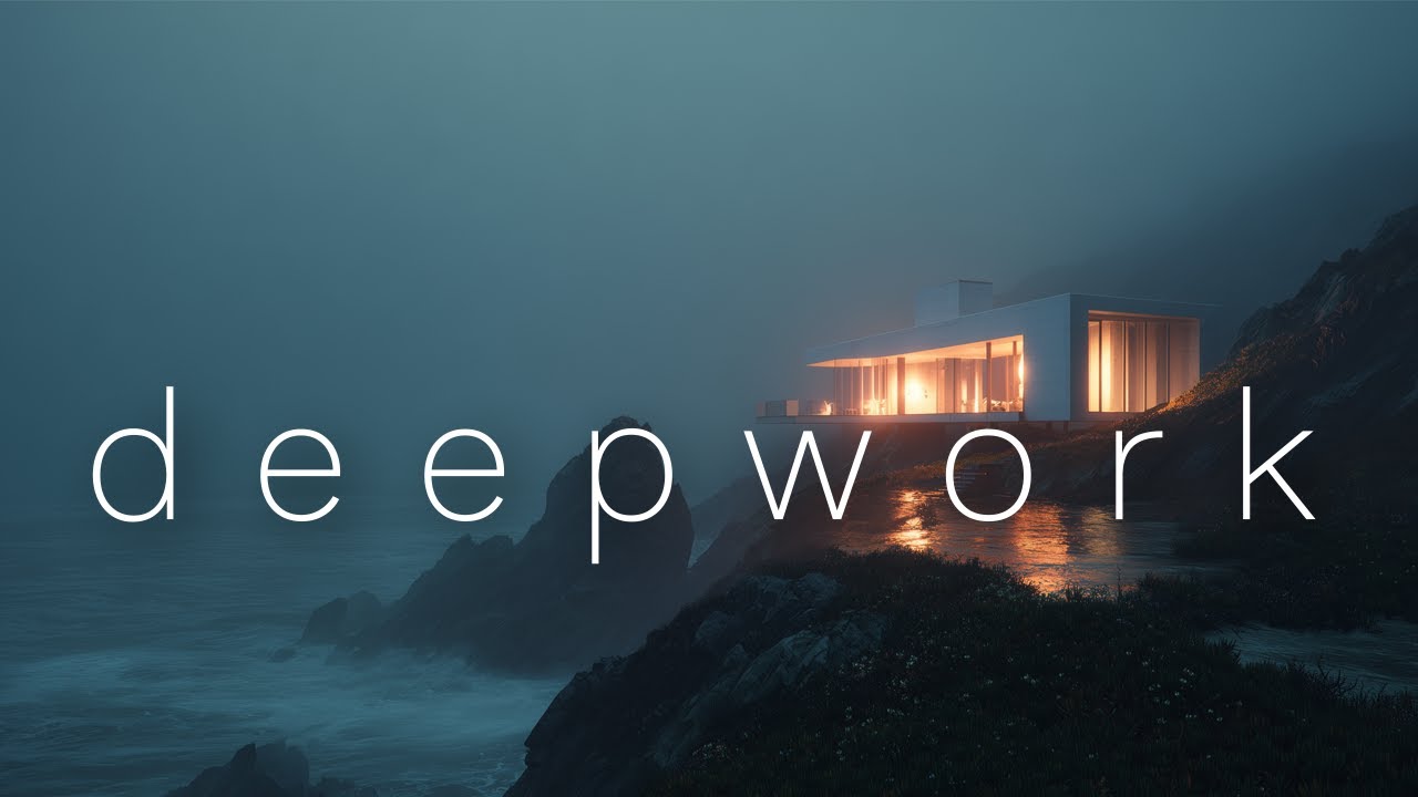 3 Hours Deep Focus Music for Work & Study (Ambient) | Foggy Ocean House