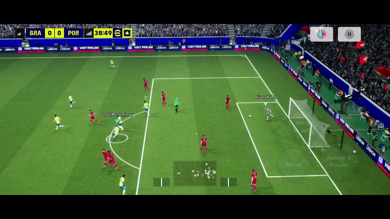 Brasil 3 x 1 Portugal...Cara vem com um timaço...e perdeu até desistiu da partida rsrs .......