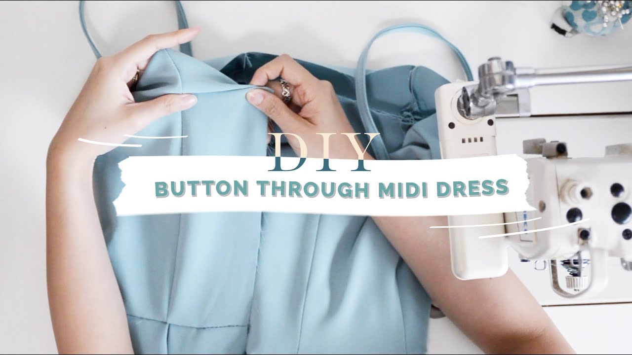DIY Button Through Midi Dress