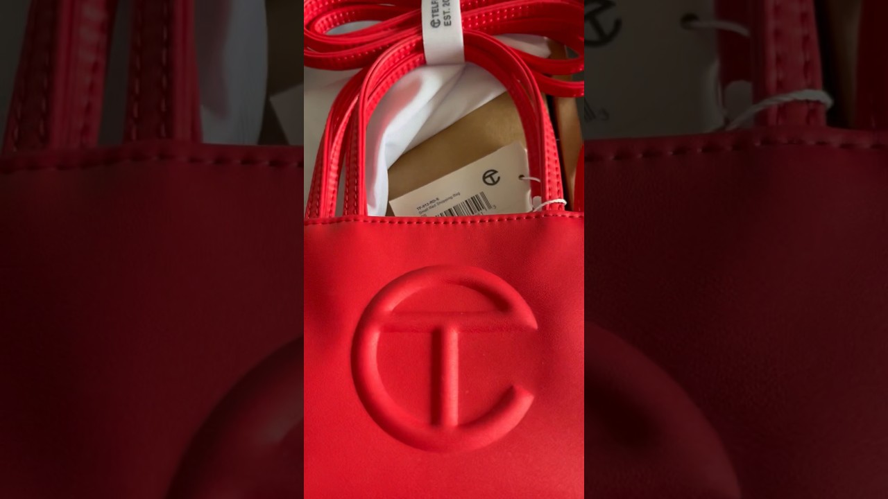 TELFAR SMALL RED SHOPPING BAG ❤️ 