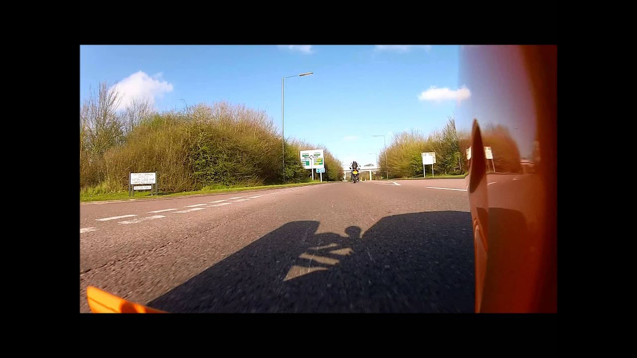 Mev Tr1ke R1 GoPro wishbone view Annoyed Biker