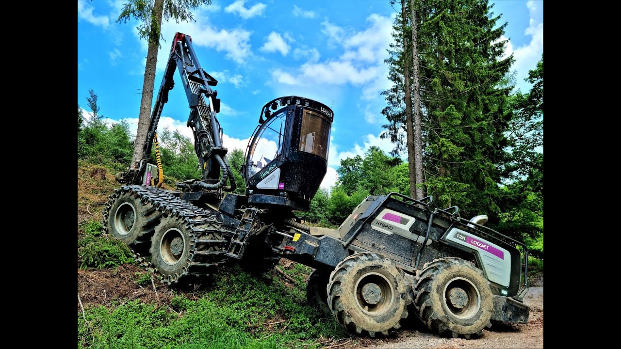 🌲 *The strongest* Logset 12H GTE Hybrid • Forstbetrieb Hans Kinze • Hybrid-Power • Harvester • #1🌲