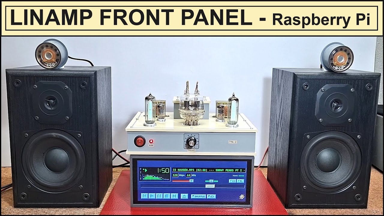 LINAMP Project – Winamp Style Audio Front Panel on Raspberry Pi 5