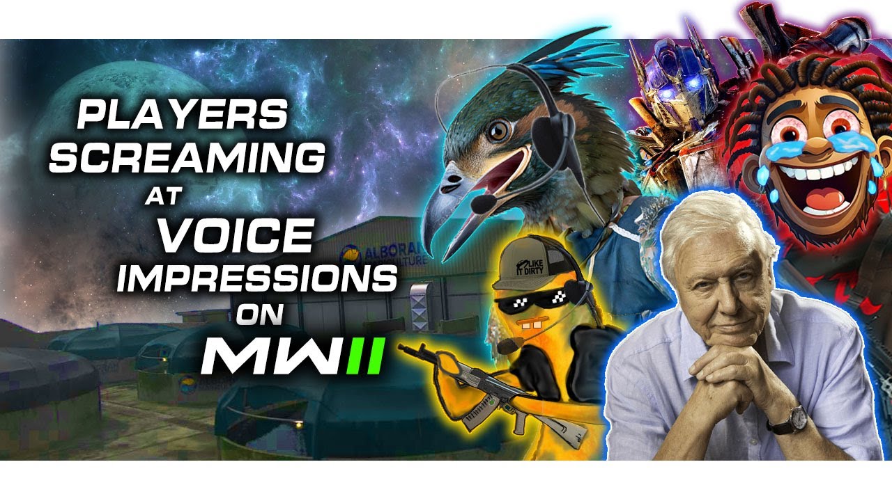 Chapter 2: Players SCREAM AT VOICE IMPRESSIONS ON MW2  (VOICE TROLLING)
