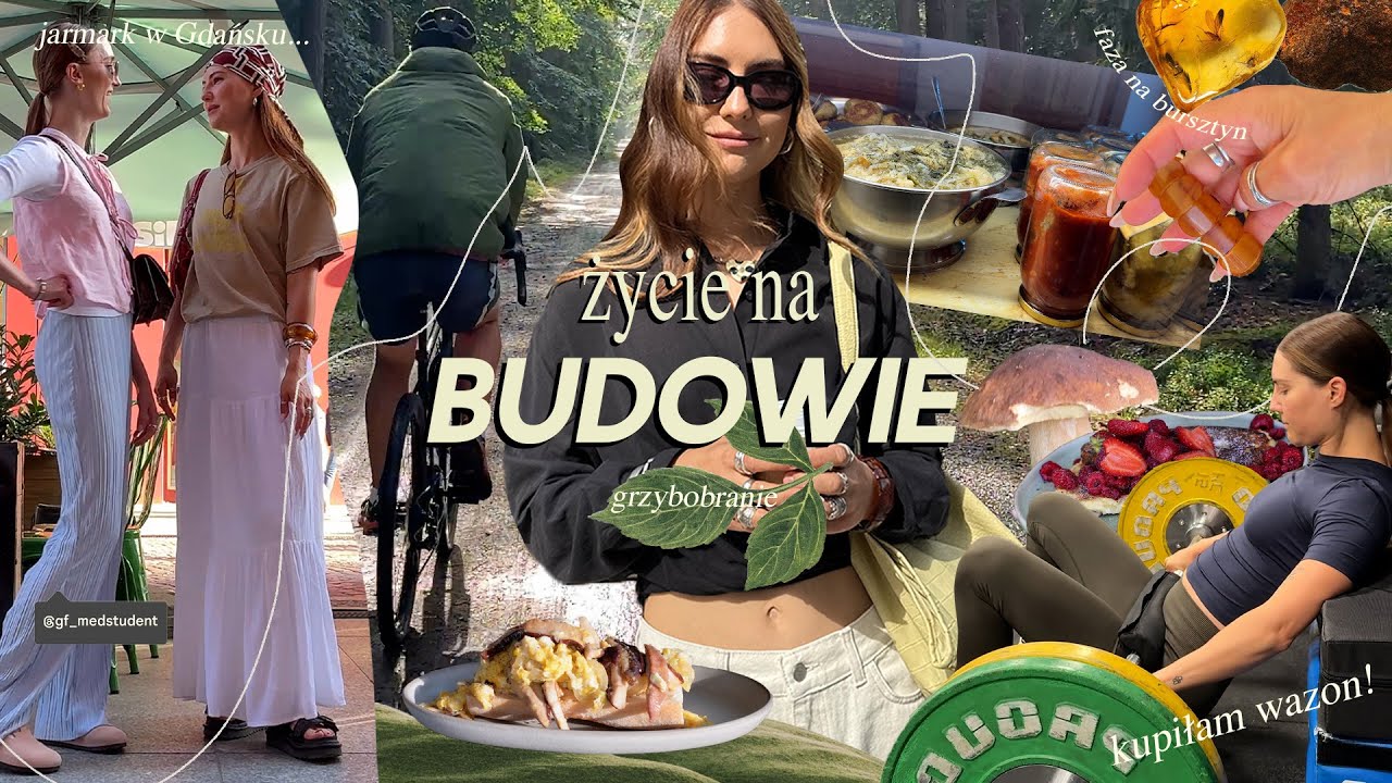 BUDOWLANY VLOG🏠 / sernikowe placki Micha / ozdoby do domu/ bursztyn / waga Soni / rowerami na rybkę