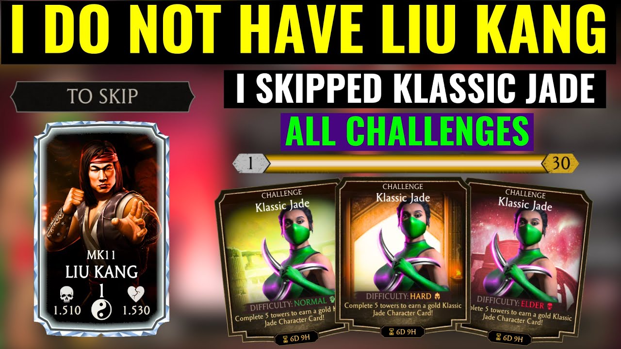 MK Mobile. I Skipped KLASSIC JADE Challenge in Normal, Hard and Elder Mode!