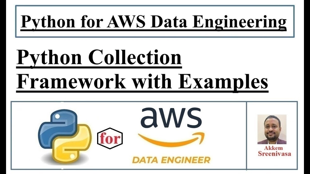 Python for AWS Data Engineering Part 16, Python Collection Framework Part 1, Python  tuple collectio