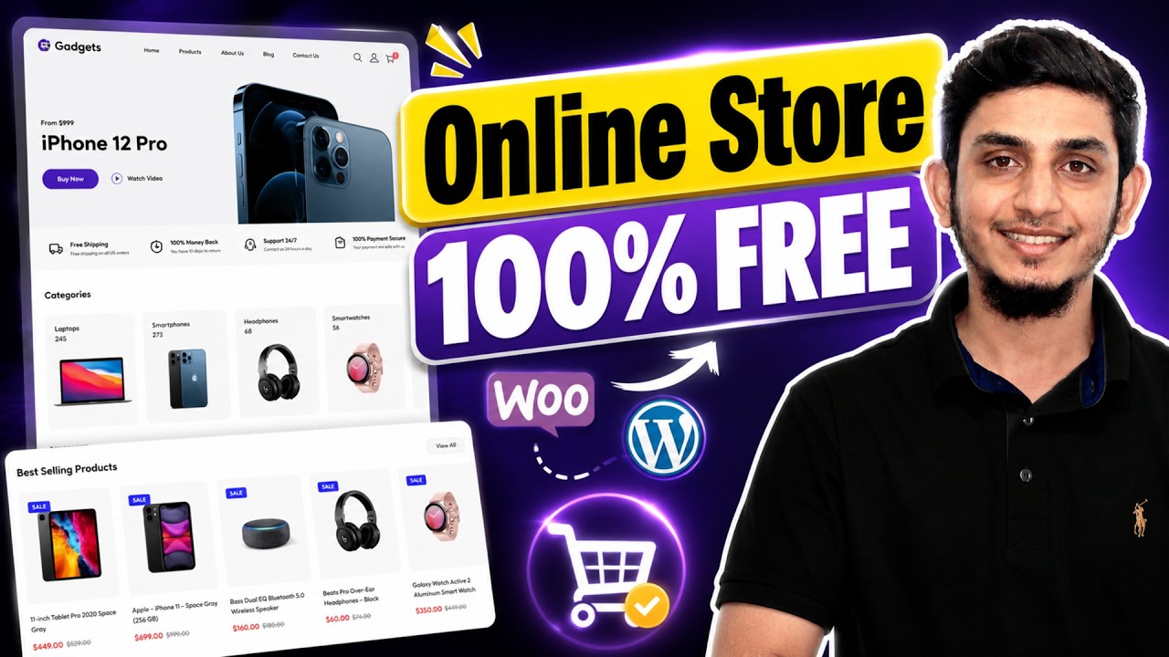 Create FREE eCommerce Website IN JUST 1 HOUR 🔥 with WordPress, WooCommerce & Blocksy 2026