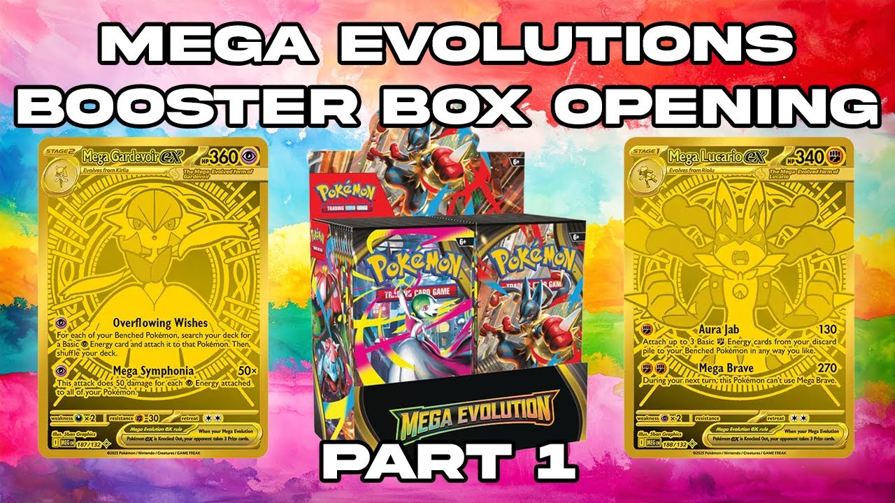 MEGA EVOLUTION BOOSTER BOX OPENING (PART 1)