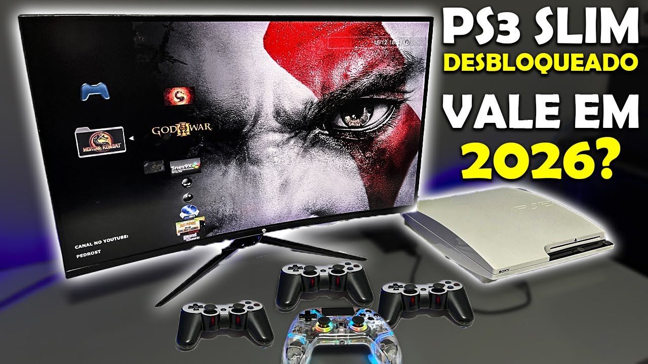 COMPREI um PLAYSTATION 3 DESBLOQUEADO em 2026 - VALE A PENA?
