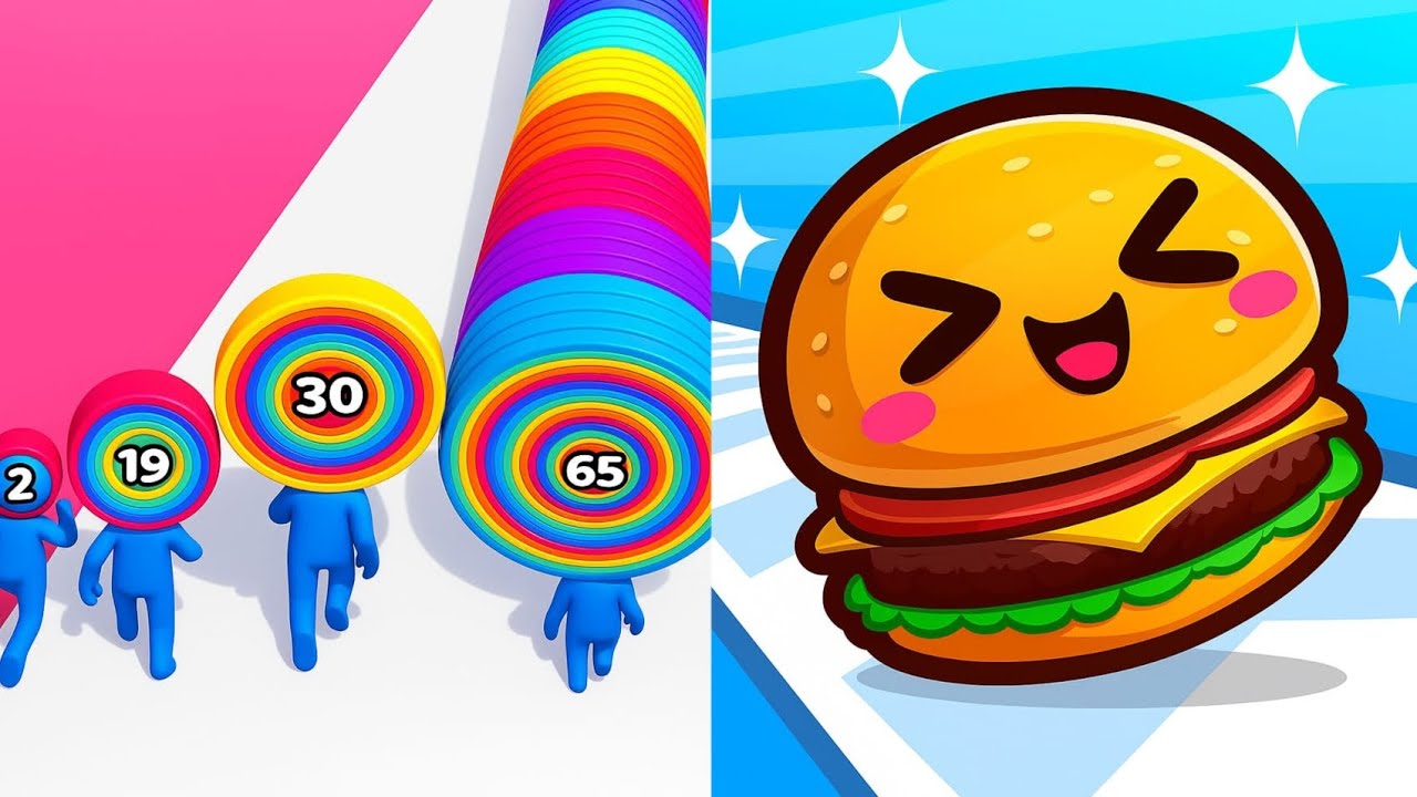 🧱🍔🔥 Layerman x Food Run – Stack High, Eat Fast! 😱💥