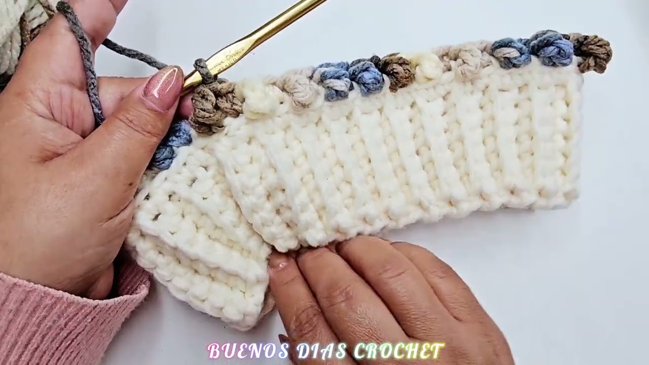 Gorro a crochet punto 3D Facil Relieve para TODAS las Tallas gorro tejido para hombre crochet hat