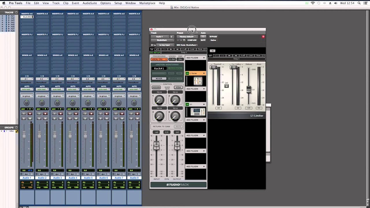 DiGiGrid SoundGrid and Studio Rack Demonstration