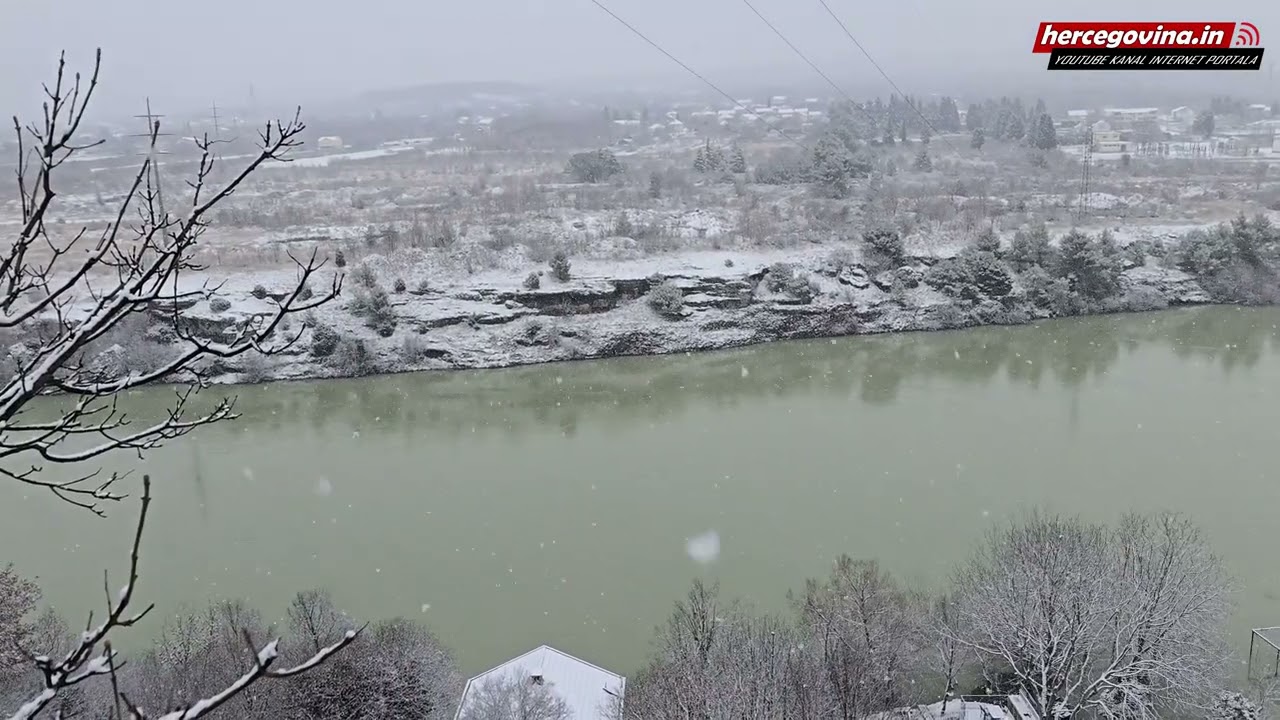 Snijeg na sjeveru Mostara