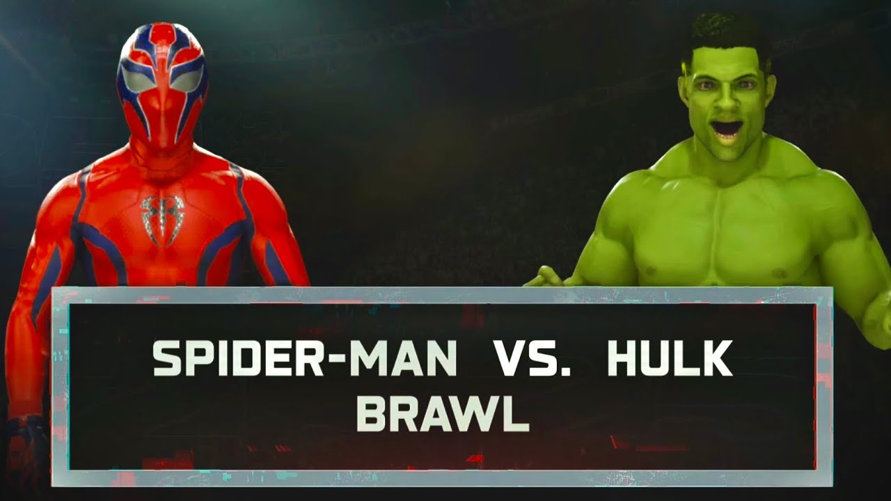 WWE 2K25 (Alternate Universe) - The Amazing Spider-Man vs The Incredible Hulk (Backstage Brawl)