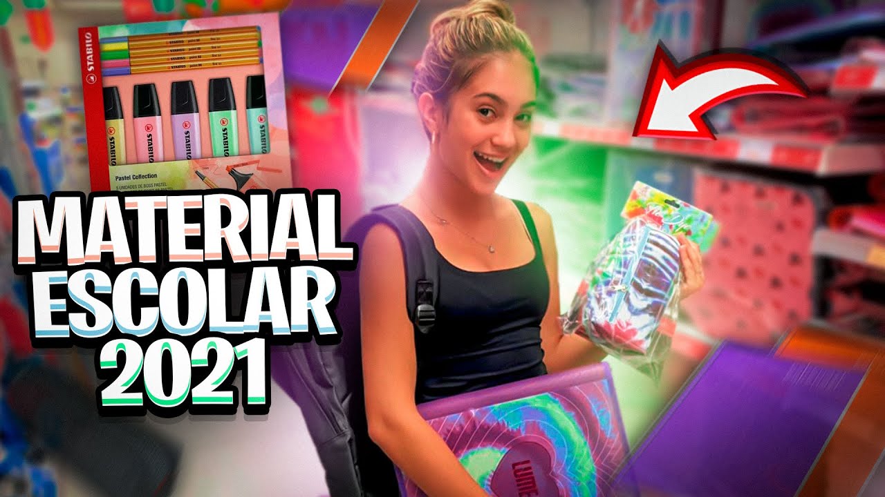 COMPRANDO MEU MATERIAL ESCOLAR+ MOSTRANDO! - Mila Florencio