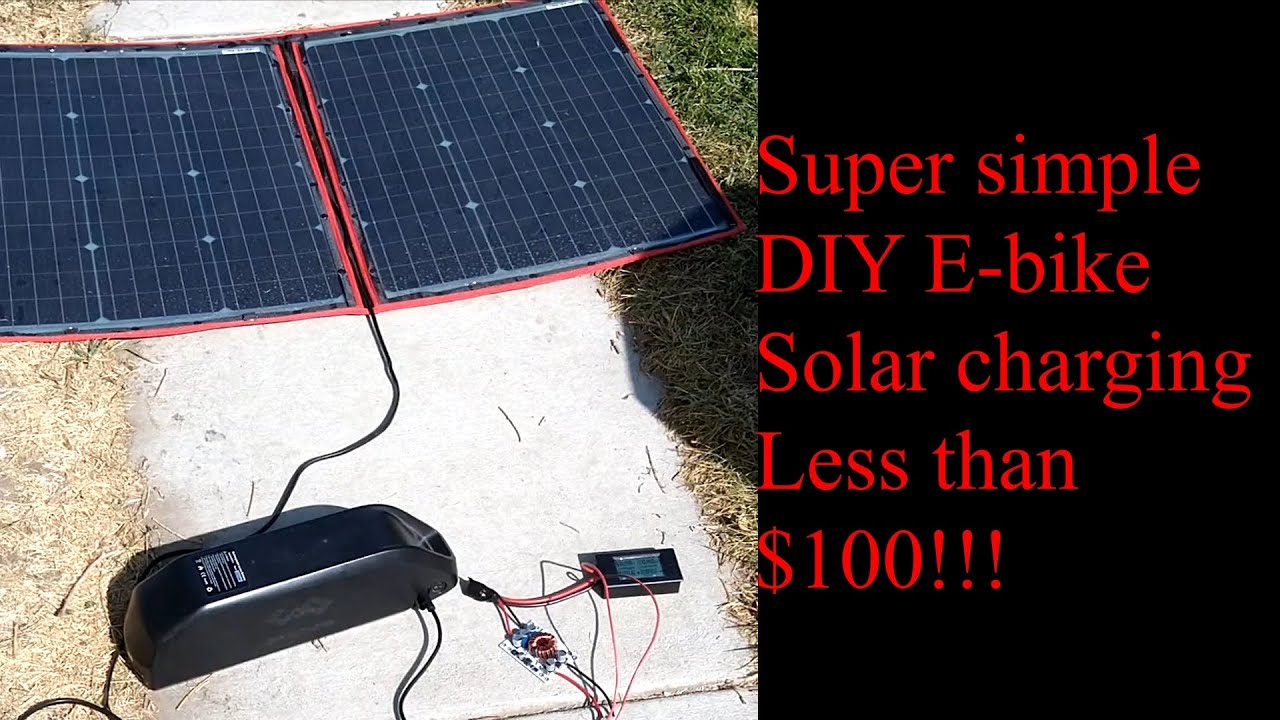 SImplest and cheapest way to Solar charge your E-bike for under $100!!!