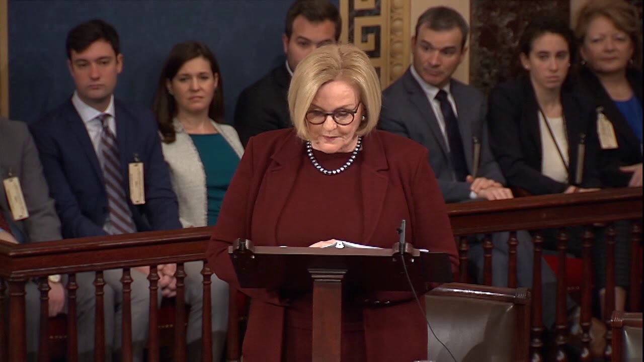 McCaskill Delivers Farewell Speech on Senate Floor