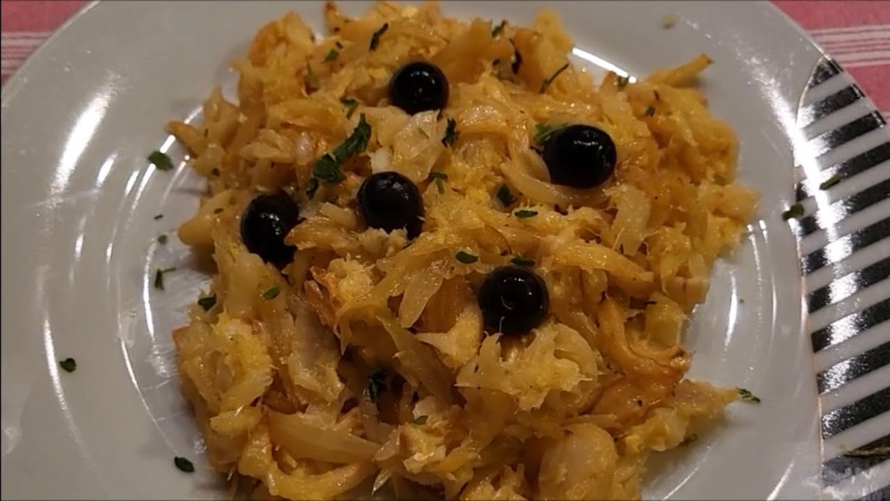 BACCALÀ ALLA PORTOGHESE ricetta originale del Portogallo BACALHAU À BRAS di Cristiano Ronaldo ❤️